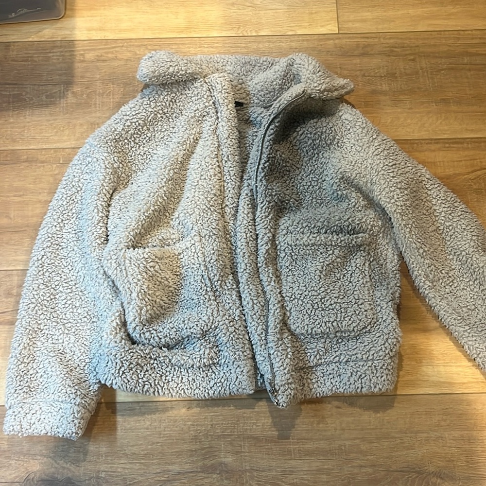 AMAZON pretty garden fluffy coat